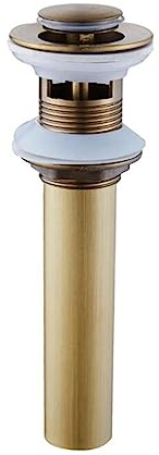 WOMELF Badezimmerzubehör, Waschbecken, Waschbecken, Pop-Up-Ablauf, Antik-Finish, Messingmaterial, Clic-Clac-Waterlet-Küchensieb (Color : ZR2001-5)