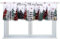 lasuroa Mantovana Natalizia, 137x45cm Albero di Natale Fiocco di Neve Mantovana Finestra Natale Cucina con Tasca per Asta Inverno Porta Decorazione per Bagno Soggiorno Camera da Letto Cucina