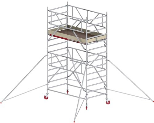 Altrex | Trabattello mobile RS TOWER 42 largo con Safe-Quick® | piattaforma in legno | lunghezza 2 |45 m | altezza di lavoro 5 |20 m