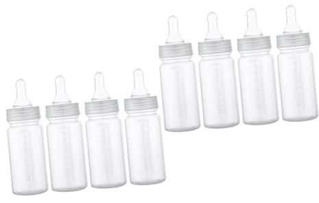 Abaodam 8 Stk Nuckelflasche Babyflaschen Milchflasche Neugeborenes Babyflasche aus Plastik Babyfläschchen aus Kunststoff Säuglingsnahrungsflasche Flaschen- Wasserflasche Mutter pp