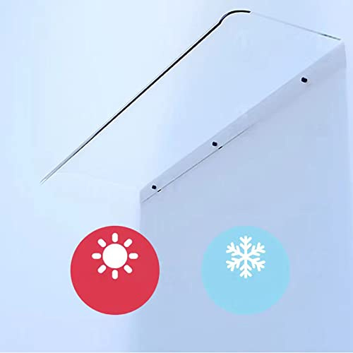 Modernes Vordach für die Haustür, Vordach-Markise, transparente Polycarbonat-Abdeckung, selbstreinigendes Tür-Markisen-Vordach, Überdachungs-Regenschutz, für Innenhof, Geschäft, Restaurant,