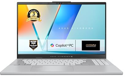 Asus Vivobook Pro 15 N6506MV-MA062W 15.6 pouces 3K OLED 120Hz PC Portable (Processeur Intel Core Ultra 9 5.1 GHz, 16 cores,24GB DDR5, 1TB SSD,NVIDIA GeForce RTX 4060, Windows 11 Home) - Clavier AZERTY