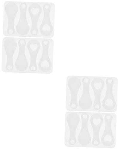 Operitacx 4pièces Moule pour Jetons De Chariot DIY Moule pour Porte-clés De Caddie pour Créations Personnalisées Et Artisanat