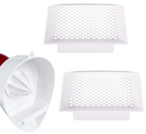 2 Packs de pièces filtrantes compatibles avec l'accessoire pour jus de fruits de Kitchen Aid, blanc