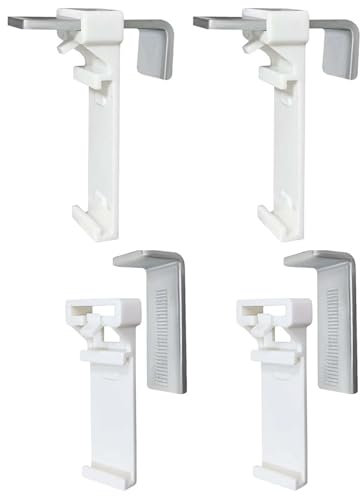EnixwH 4 Soportes De Sujeción para Estor, Soporte De Sujeción para Persianas Enrollables Sin Taladrar como Accesorio O Pieza De Repuesto para La Suspensión en Puerta De Balcón, Ventanas De PVC