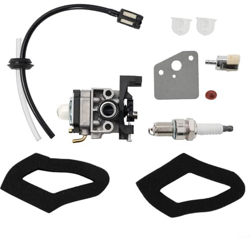 Carburetor Kit, for Honda GX25 GX25N FG110 Mantis Tiller 4 Cycle Engine 16100Z0H825,with Gasket Fuel Filter Oil Pipe