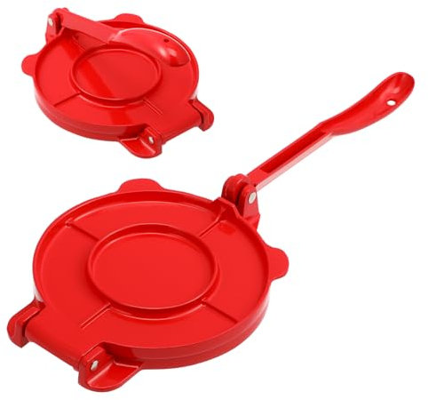 OUNONA Prensa Para Tortillas De Maíz Redonda 16,5 Cm Aluminio Antioxidante Antióxido Herramienta Cocina Compacta Para Hacer Tortillas, Tacos, Pizzas y Pasteles Rápida y Práctica