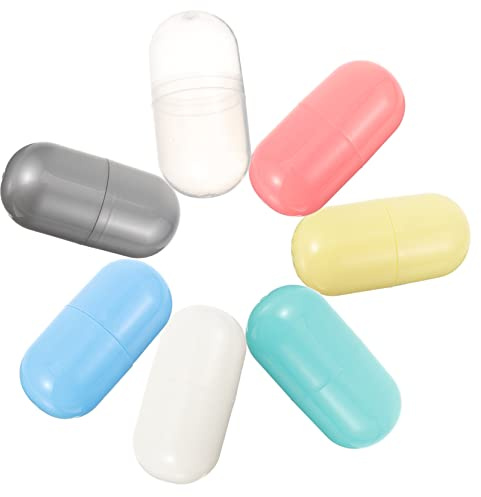 BCOATH 7piezas Juguetes De Cápsula Rellenables Contenedor De Almacenamiento De Plástico Caja Para Guardar Dulces Huevos De Pascua Rellenables Para De Fiesta Infantil y Decoración