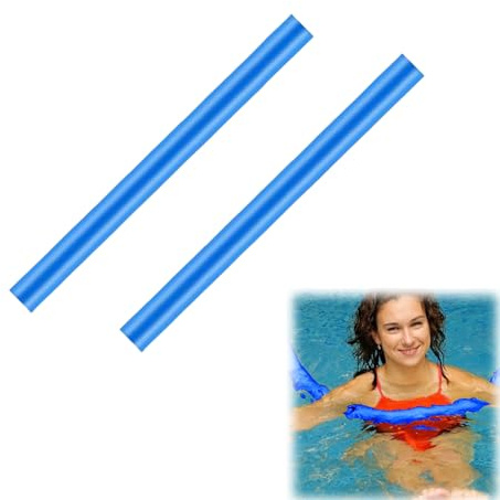 Noodles piscina in schiuma 2 pacchetto, tubo di schiuma piscina - noodles in schiuma luminosa per nuoto, tubo di schiuma galleggiante nuoto, aiuti di nuoto per bambini e adulti