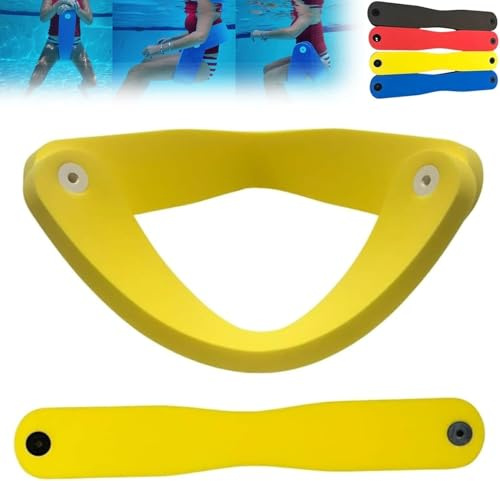 Grand Floats Float-N-Fold Wasserstuhl, Wasserliege, 3-In-1 Faltbarer Nicht Aufblasbarer Schaumstoff-Schwimmliegestuhl, Stabile Schwimmnudeln-FloßSitze Zum Sitzen Im Wasserschwimmen (Yellow,S)