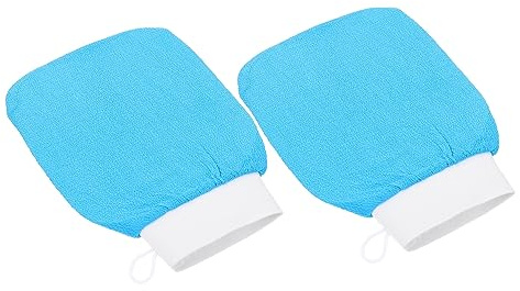 Beaupretty 2 Stück Peelinghandschuhe Raue Duschhandschuhe aus Atmungsaktivem Material für Frauen und Mädchen zum Sanften Hautpeeling Beim Baden Duschzubehör Wiederverwendbar Zufällige Farbe