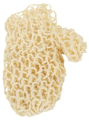 PLAFOPE Exfoliating Peeling Handschuh aus Natürlichem Sisal Wiederverwendbarer Körperpeeling Waschhandschuh für Sanfte Hautreinigung und Abgestorbene Hautzellen Entfernung