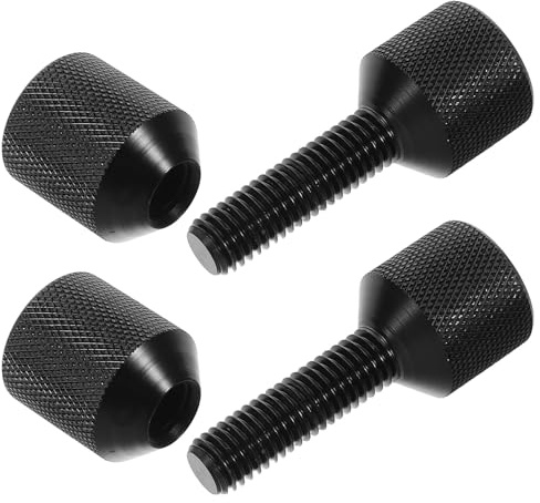 Healeved Kit de 2 Goupilles de Positionnement à Bride en Alliage d'Aluminium 6061 1-1/8 Pouces Double Trou Outil de Montage pour Soudage et Modification Automobile Noir Alignement