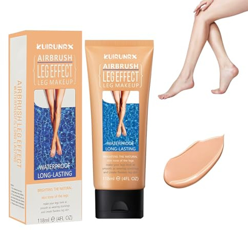 Trucco per le Gambe Impermeabile, Lozione per il Trucco Delle Gambe, Fondotinta impermeabile per il Trucco del Corpo, Copertura del Tatuaggio (Wheat, 118ml)