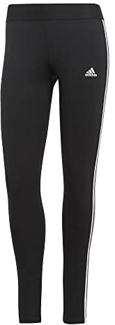 adidas 3 Stripes Leggings Donna, Black/White, S