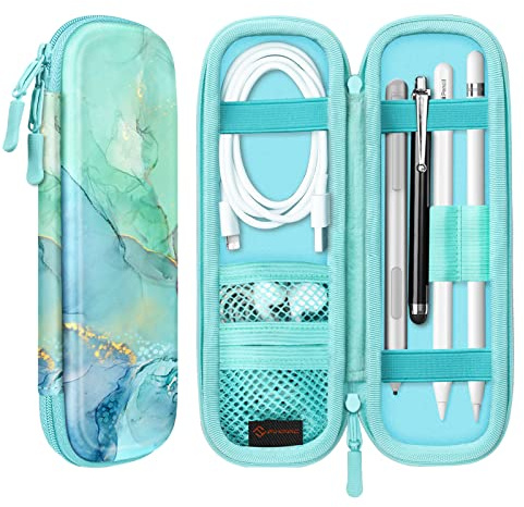 Fintie Hülle für Apple Pencil Pro/ (USB-C) & Apple Pencil 2/1 Generation | Elastischer Stifthalter mit Gummiband, Abnehmbare Stylus-Tasche, Stifttasche für iPad-Hüllen