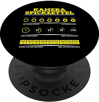 Kamera Spickzettel Fotografie Fotografen PopSockets mit austauschbarem PopGrip