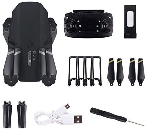 Droni Pieghevoli con videocamera HD 4K per Adulti, quadricottero RC, Mantenimento dell'altitudine, modalità Senza Testa, Aereo a 4 Assi con Una Chiave di decollo per Bambini o Principianti