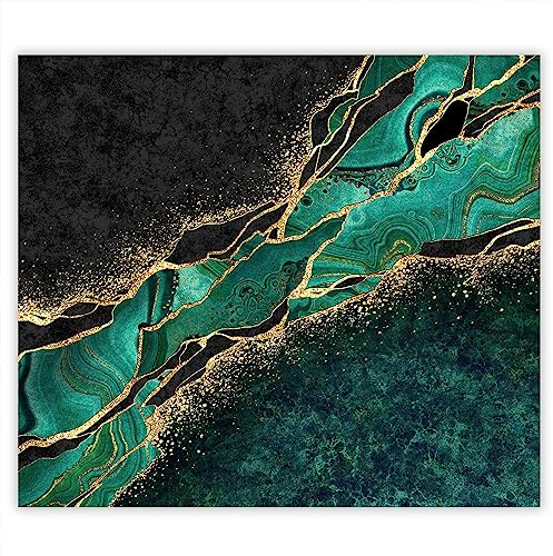 SMTDeco Herdabdeckplatte Ceranfeld Abdeckplatte Herdabdeckung Herdplatten Abdeckungen Induktionskochfeld 60x52 cm Einteilig Marmor Grün