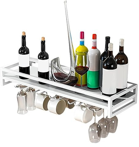 LIGUOYI Weinglashalter Wand, Weinflaschenhalter Platzsparend 60/80/100CM Weinregal Aus Metall An Der Wand Robust Und Langlebig, Für Bar Küche Zuhause Leicht Zu Montieren Weinflaschenhalter