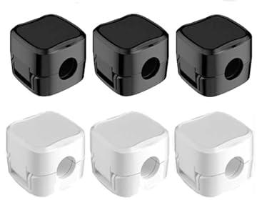 Drahtclips.3/6 Stück Kabelclip Kabelhalter Selbstklebend Drahthalter Kordelzug Organizer Home Office unter Schreibtischverwaltung (Größe : White-6PCS)