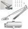AZKEEGREY Automatischer Türschließer Hydraulisch, Variabel Einstellbar Automatik Türschließer Innentür, Door Closer für Haustür, Innentür, Gewerbliche und Private Zuhause, Tragfähigkeit 45-65kg