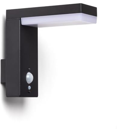 Applique Murale Extérieure Solaire LED Aluminium avec Détecteur de Mouvemen