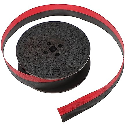 HONMEET Universelles Schreibmaschinen Farbband Nylon 66 Schwarz Rot Hochbeständig Klarer Druck für Mechanische Schreibmaschinen Bürogebrauch Zufällige Farbe