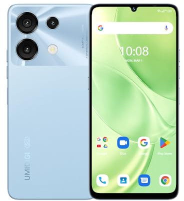 UMIDIGI Note 100 5G Handy Ohne Vertrag,12GB+128GB/1TB Smartphone,Android 14 Octa Core Handy, 6,8 HD+ 120Hz Display,50MP+16MP Kamera,Dual SIM 5G Handys,5000 mAh Akku/Face ID/Fingerprint/GPS/OTG