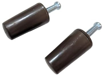 IdeaGenesis - Ferma tenda avvolgibile da 40 mm, in PVC, include tutto il necessario per il montaggio, rondelle e viti (12, marrone 40 mm)