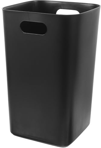 VALICLUD Cubo Amplio Basura de Cocina de Plástico Tapa de Negro, Diseño | Resistencia a Compresión, Material Engrosado, No se Rompe Facilidad, Estilo Simple para Cocina y Restaurantes
