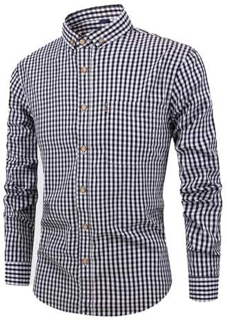 Camisa tradicional para hombre, manga larga, algodón, Oktoberfest, camisa a cuadros, camisa a cuadros, polo para el tiempo libre, camiseta retro, 01 negro, XXL