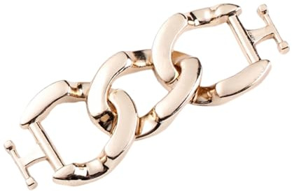 Qsvbeeqj Clip per scarpe in metallo decorativo in lega di zinco Loafer accessori per catena per scarpe Aggiornamenti facile installazione hardware di scarpe alla moda, 001, taglia unica