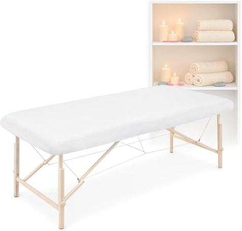 Einweg-Bettwäsche, 80 x 210 cm, 10 Stück, Massageliege, faltbar, weiße Bettlaken, Tattoo-Liege – Einweg-Bettlaken – Massage-Bettlaken – Einweg-Bettlaken