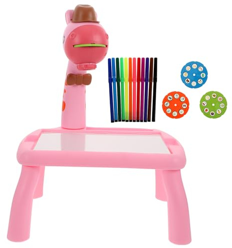 ifundom Pizarra de Pintura Proyector para Pizarra Luminosa Rosa Tablero de Escritura Brillante para Aprendizaje Infantil Juguete Educativo para Dibujo y Desarrollo Creativo