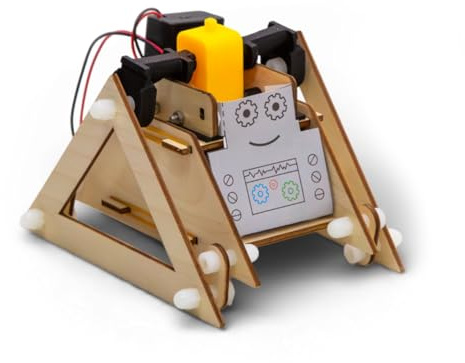Roboter Zappiebox Bausatz - Pädagogische Wissenschaft & Technik Spielzeug für 5 6 7 8 9+ Jahre - Spielendes Lernen - Holzspielzeug