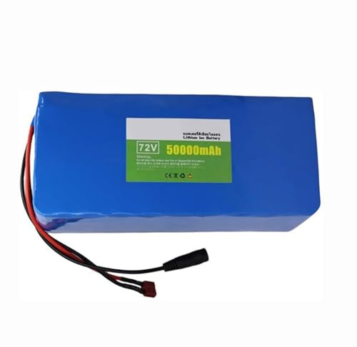 72V 50AH Batería De Litio De Alta Potencia De E-Bike 20S2P Batería De Iones De Litio Impermeable para Patinete Eléctrico Batería De Larga Duración T