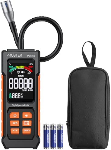 Proster Détecteur de Fuite de Gaz Combustible avec Sonde Flexible 270mm