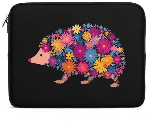 Flower Hedgehog - Borsa per computer portatile con valigetta per Ultrabook, Stile:, 12inch