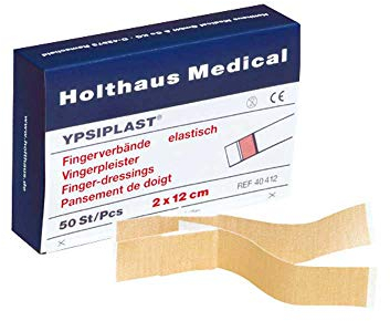Holthaus Mediacl YPSIPLAST® Fingerverband Fingerpflaster Wundpflaster, elastisch, 2x18cm, 50 St
