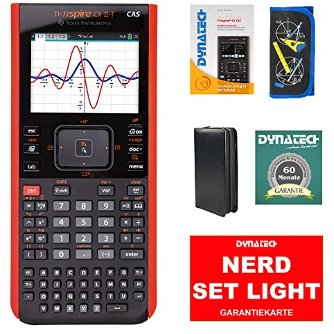 Texas Instruments Nspire CX II T CAS - Grafikrechner mit Computer Algebra System - Nerd Set Light - Dark Grey