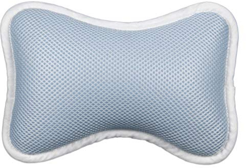 Badewannenkissen mit rutschfesten Saugnäpfen für Badewanne, Badezimmer, Spa-Kissen, Kopf, Nacken, (blau), blau,