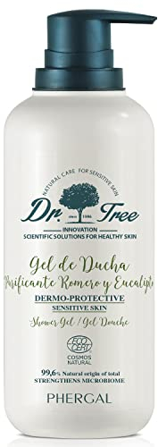 Dr. Tree | Cleansing Thermal Protective Shower Gel | Suitable for Sensitive or Atopic Skin | Strengthens Microbiome | 99.6% Natural Ingredients | Rosemary and Eucalyptus | 500ml
