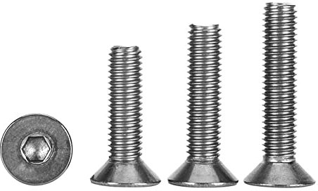 10 Stück TA2 Titan Senkkopfschrauben mit Innensechskant, für mechanische Befestigung von Elektrozubehör. M6 x 40 mm