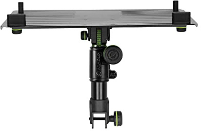 Gravity FT 01 LT T B - Flexible Laptop Ablage für DJ Tisch, stufenlos höhenverstellbar, schwarz