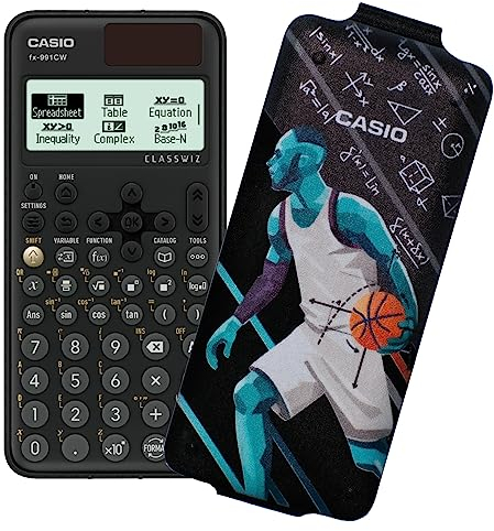 Casio FX-991CW (Model 2023) Scientific Calculator, 540 Functions with Design Cover Basket
