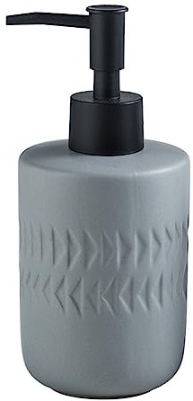REFKIT Ceramic Hand sanitizer Shower Gel Shampoo Water Bottling Lotion Press Bottle Hotel Club Disinfectant Bottle(White)