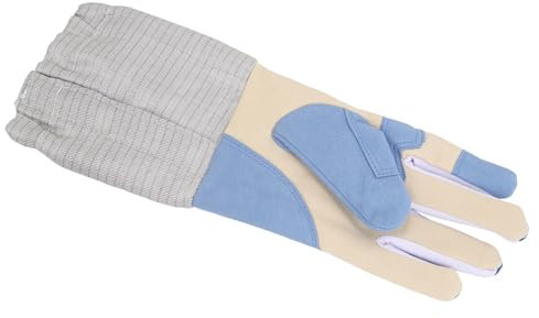 BYERZ Fechten-Trainingshandschuh, gestrickter Stoff, tragbar, hautfreundlich, Folie, Epee-Handschuh, verhindert Rutschen, linke Hand, für Fechtübungen (Größe M)