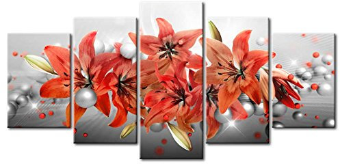 murando - Akustikbild 200x100 cm Bilder mit Akustikschaumstoff Hochleistungsschallabsorber Schallschutz Leinwandbild XXL 5 tlg Wandbild b-A-0327-b-n