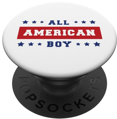 All American Boy USA Flagge Unabhängigkeitstag 4. Juli Amerika PopSockets mit austauschbarem PopGrip